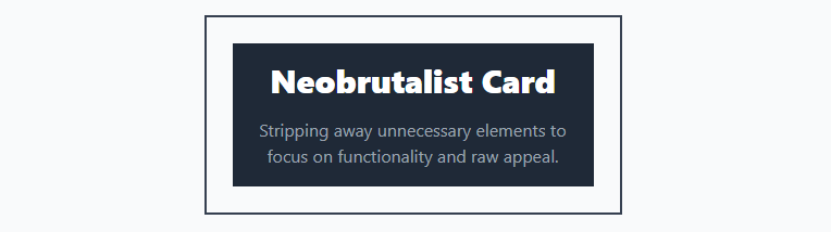 Neobrutalist Card