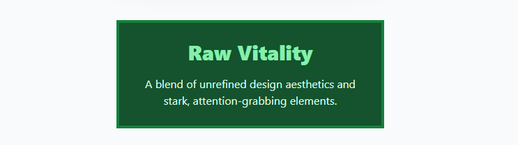 Vibrant Green Card with Neobrutalism UI 