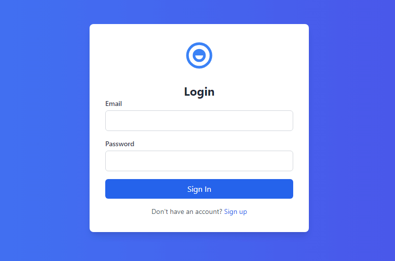 Modern Login Form with Icon