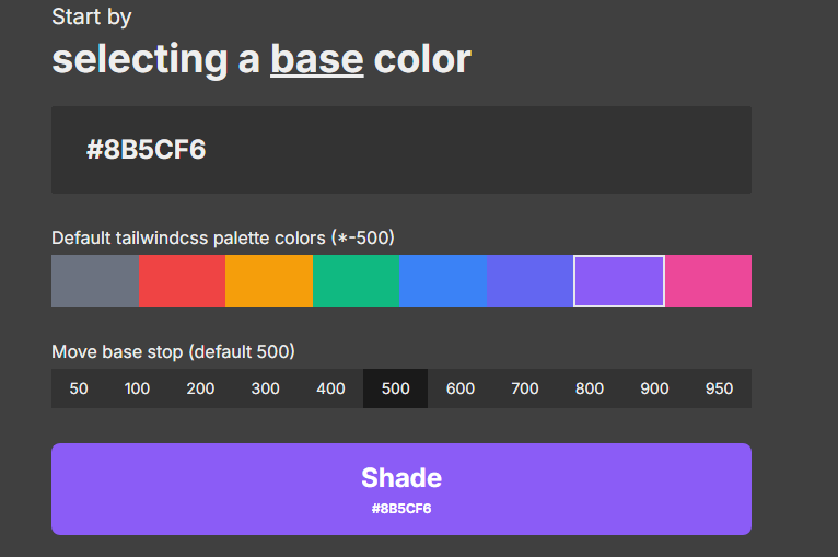 color shades generator